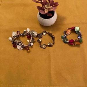 Three bracelets